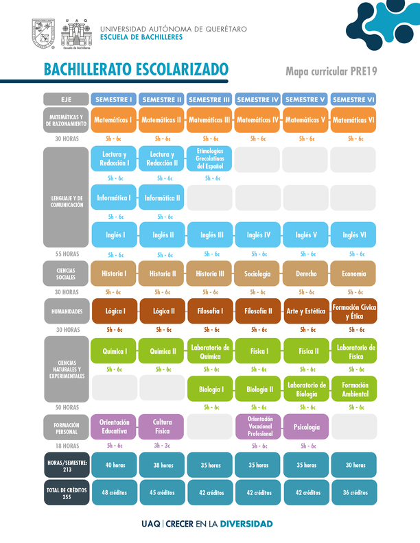 Mapa curricular escolarizado